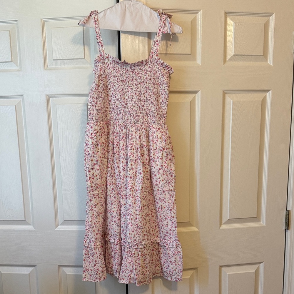 Draper James Pink Floral Midi Dress